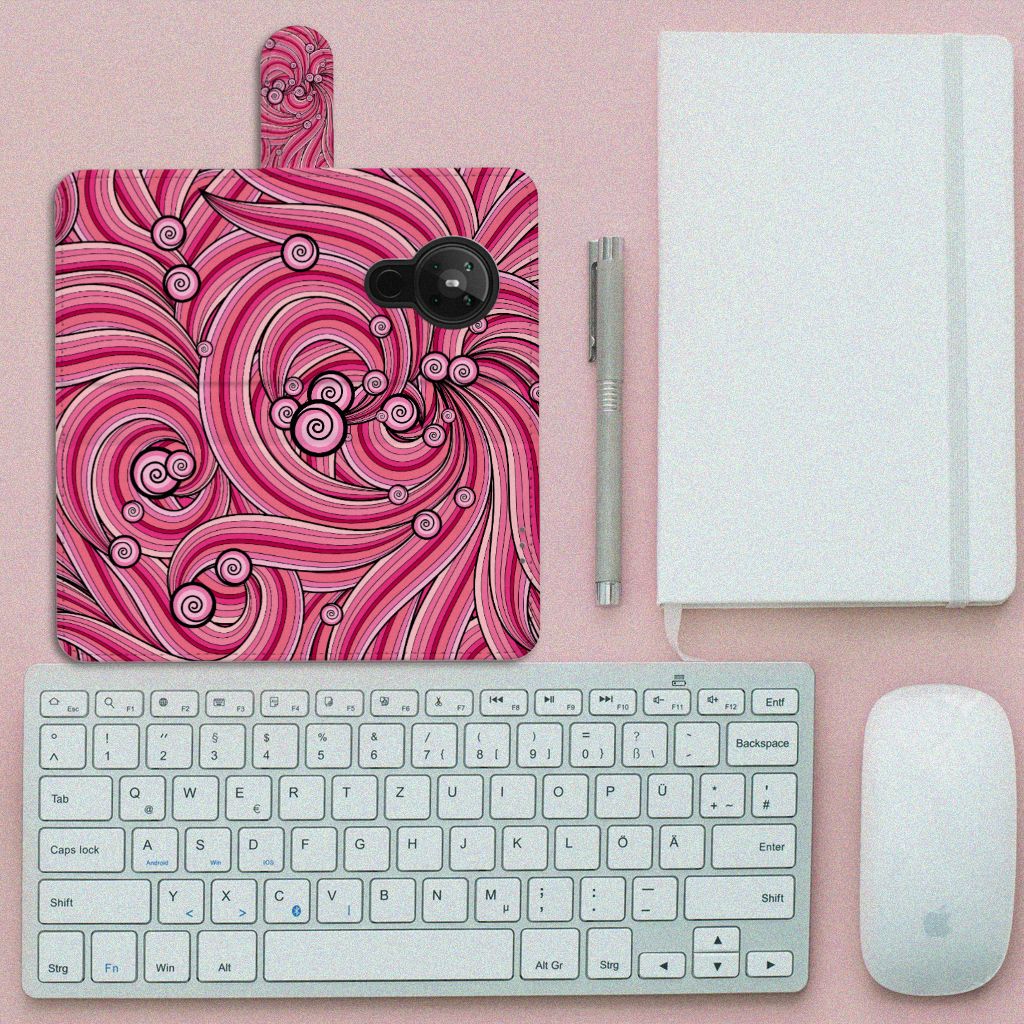 Nokia 5.3 Hoesje Swirl Pink