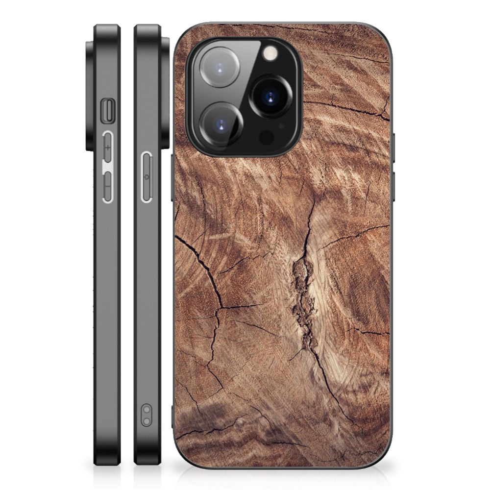 iPhone 14 Pro Houten Print Telefoonhoesje Tree Trunk B2C Telecom
