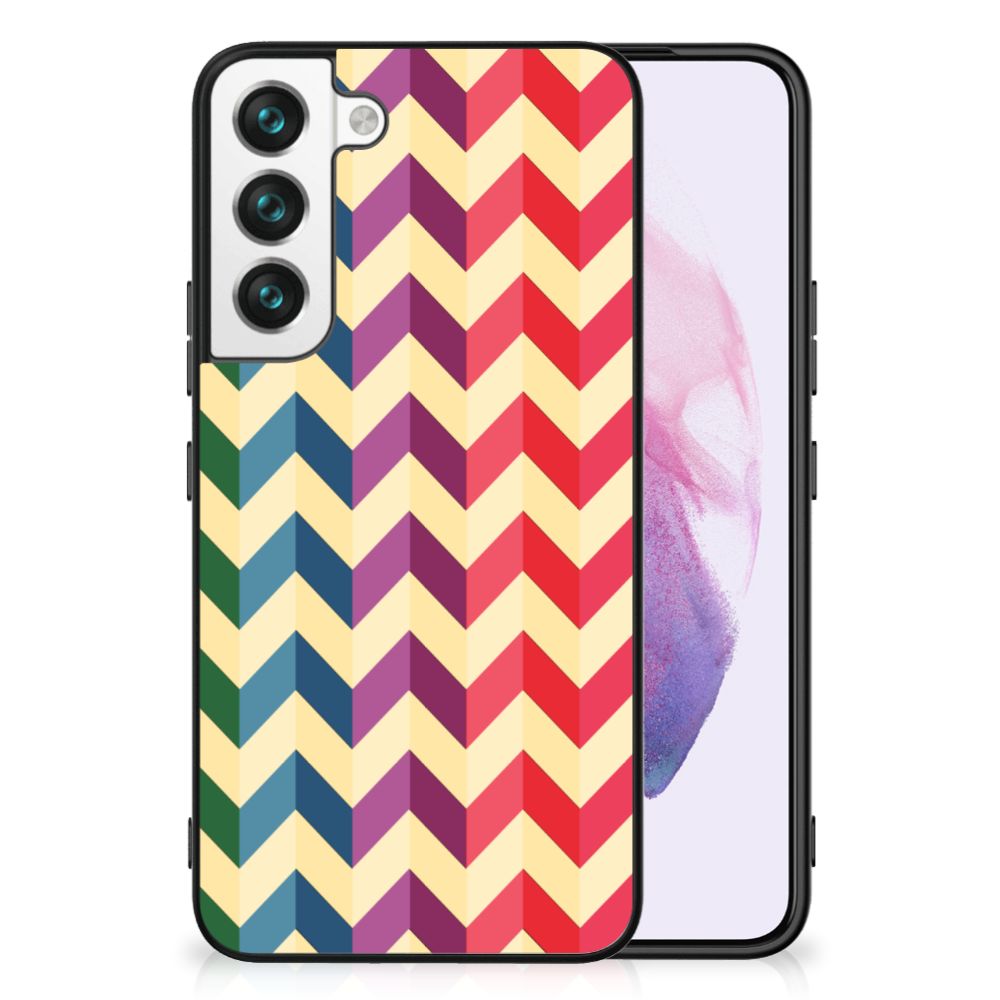 Samsung Galaxy S22 Back Case Zigzag Multi Color