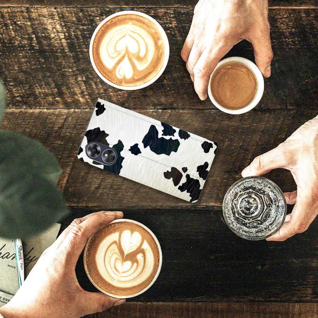 OPPO A17 Hoesje maken Koeienvlekken - B2C Telecom