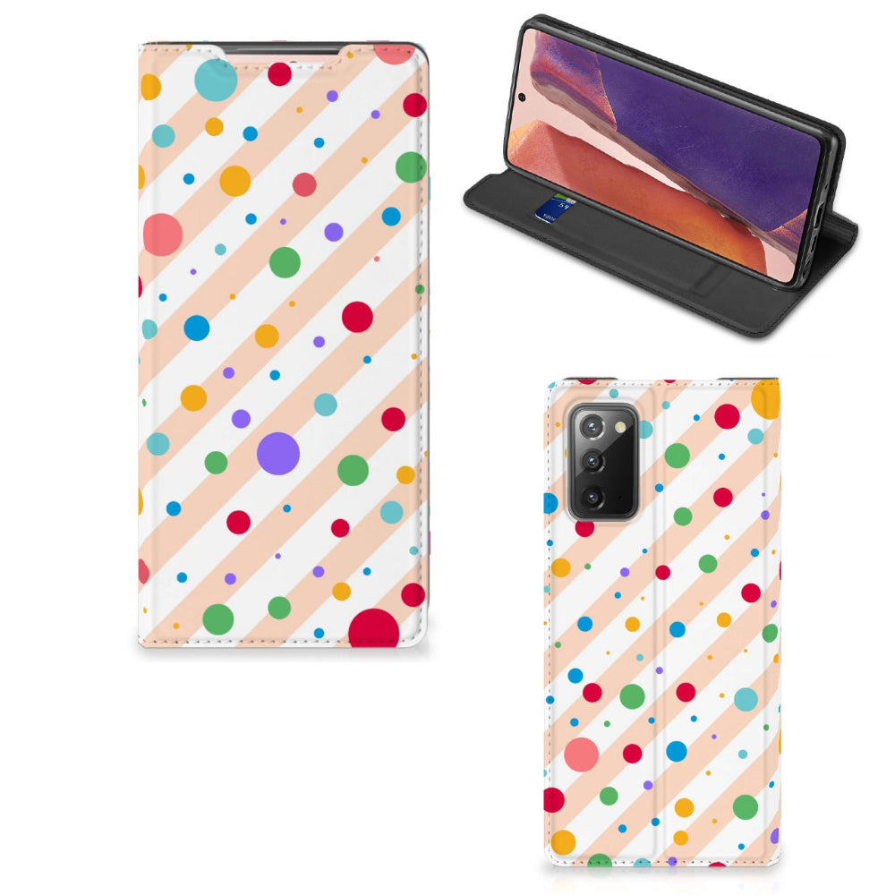 Samsung Galaxy Note20 Hoesje met Magneet Dots