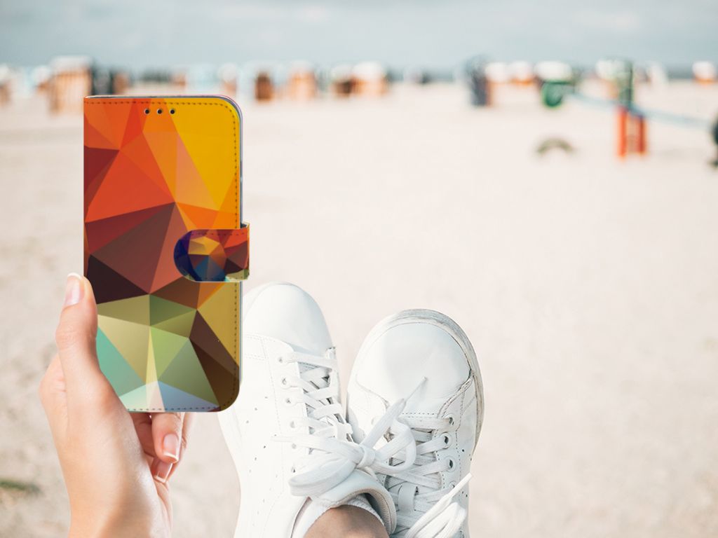 Honor 10 Lite Book Case Polygon Color