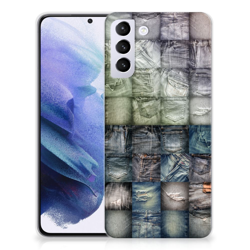 Silicone Back Cover Samsung Galaxy S21 Plus Spijkerbroeken B2C Telecom