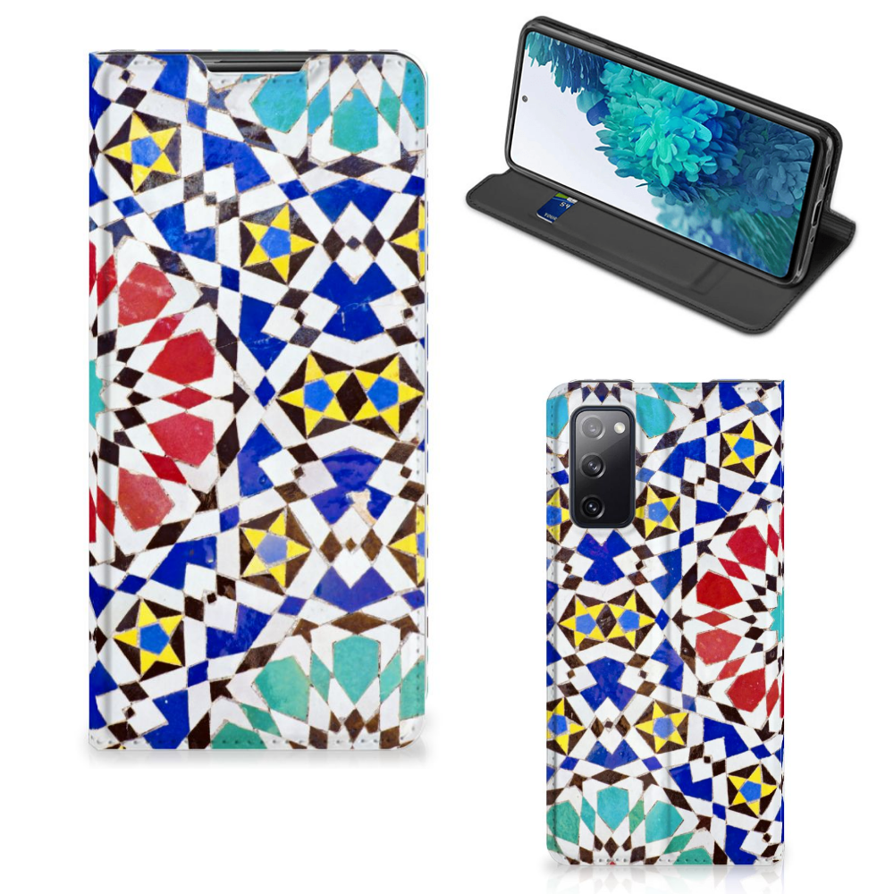 Samsung Galaxy S20 FE Standcase Mozaïek - B2C Telecom