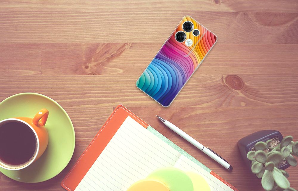 TPU Hoesje voor OPPO Reno8 Pro Regenboog