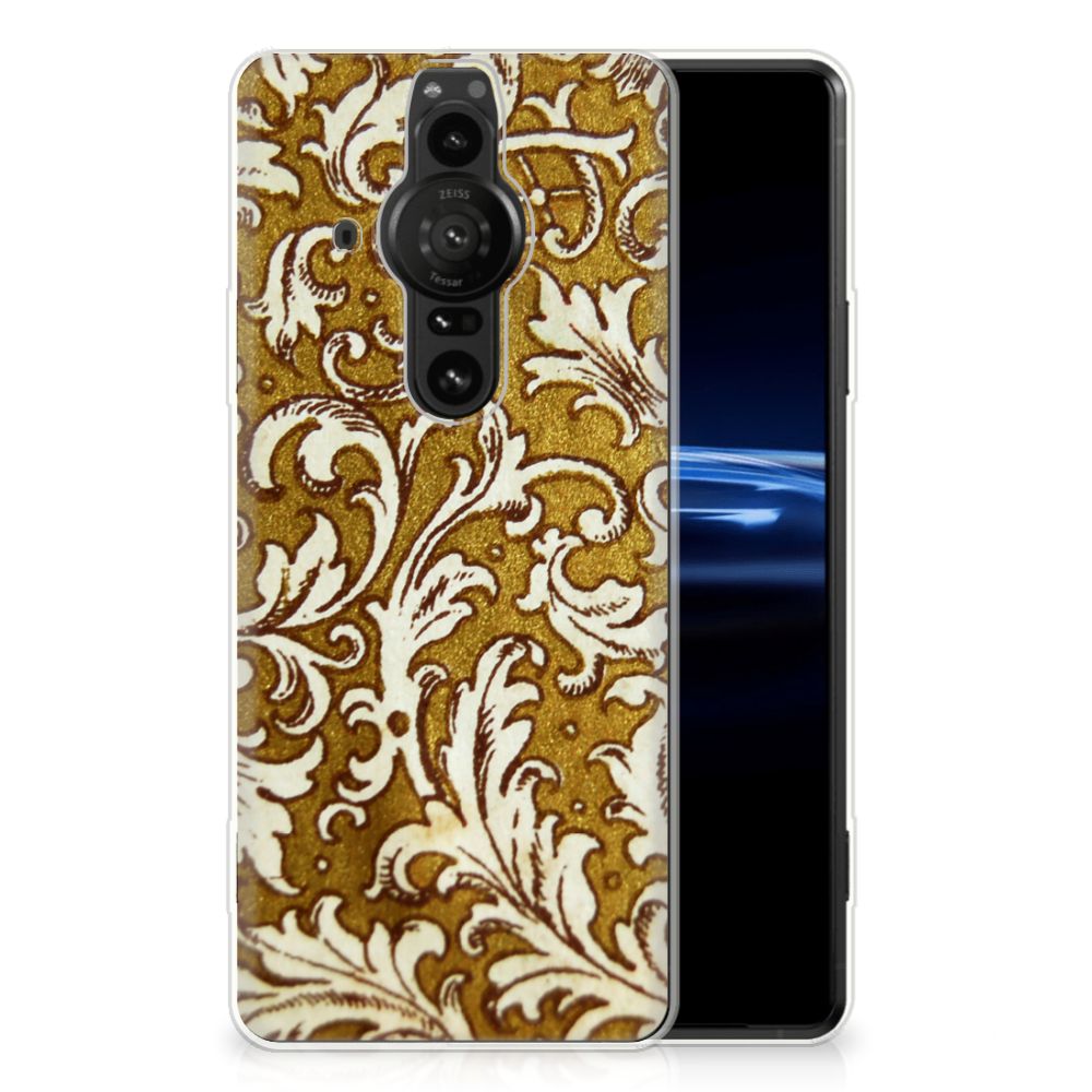 Siliconen Hoesje Sony Xperia Pro-I Barok Goud
