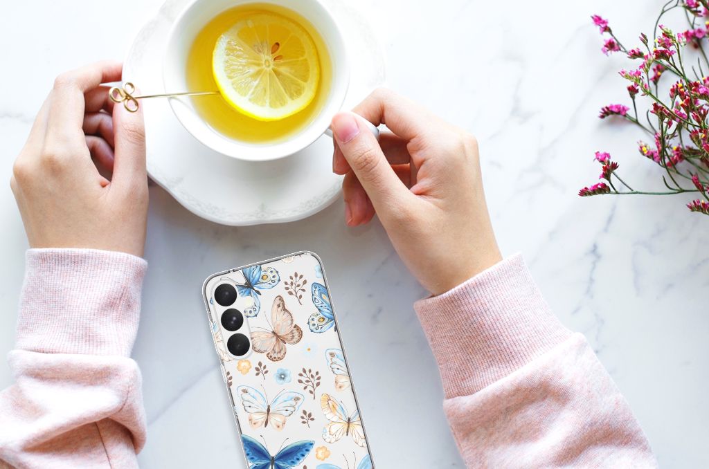 TPU Hoesje voor Samsung Galaxy A55 Vlinder