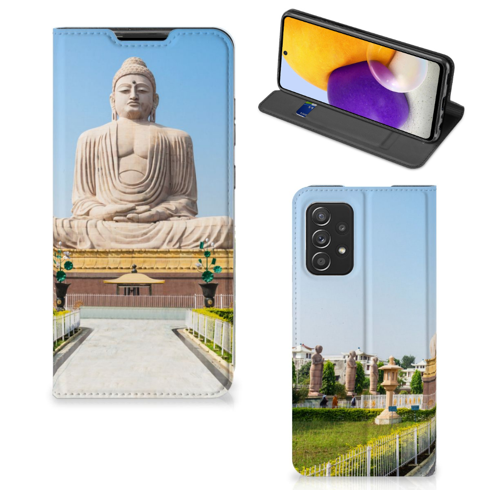 Samsung Galaxy A72 (5G/4G) Book Cover Boeddha - B2C Telecom