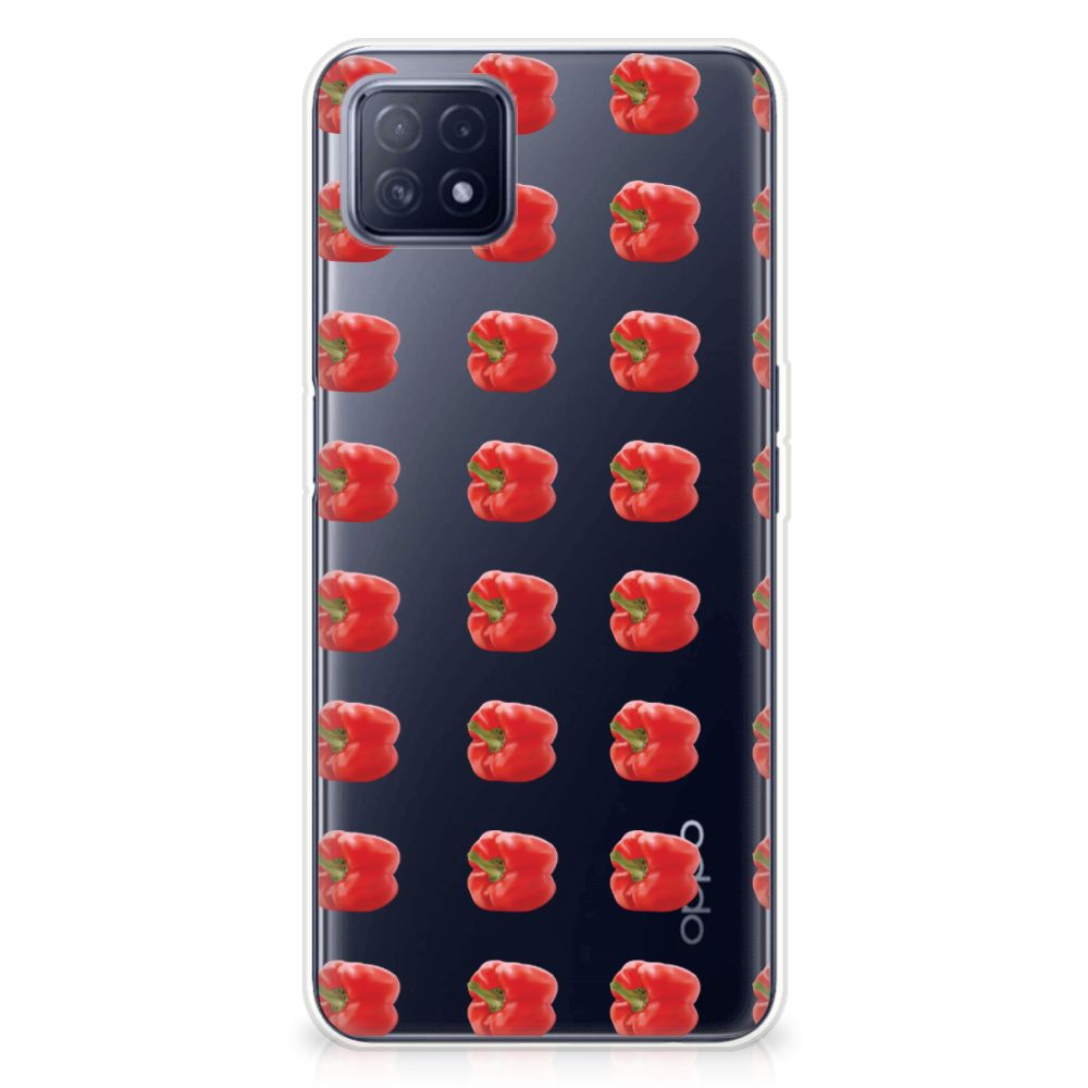OPPO A53 5G | OPPO A73 5G Siliconen Case Paprika Red