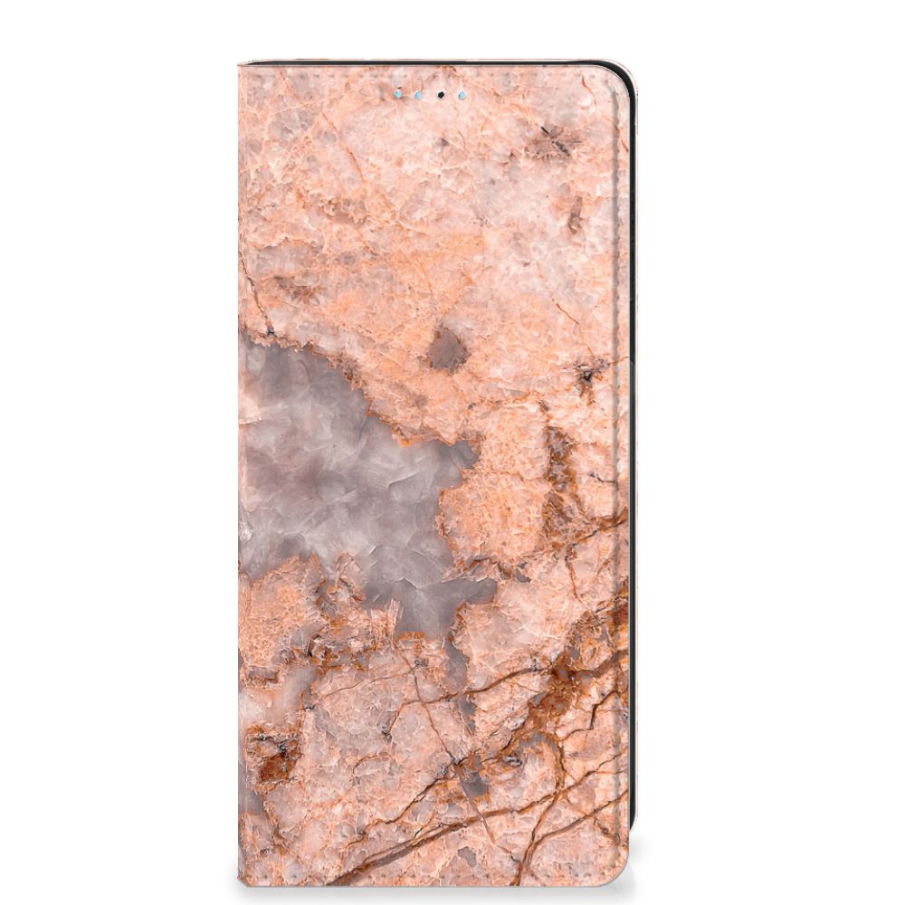 Xiaomi Redmi Note 11/11S Standcase Marmer Oranje - B2C Telecom