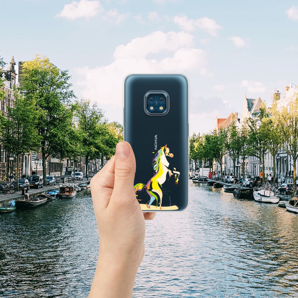 Nokia XR20 Telefoonhoesje met Naam Horse Color B2C Telecom