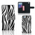 Huawei Ascend P8 Lite Telefoonhoesje met Pasjes Zebra