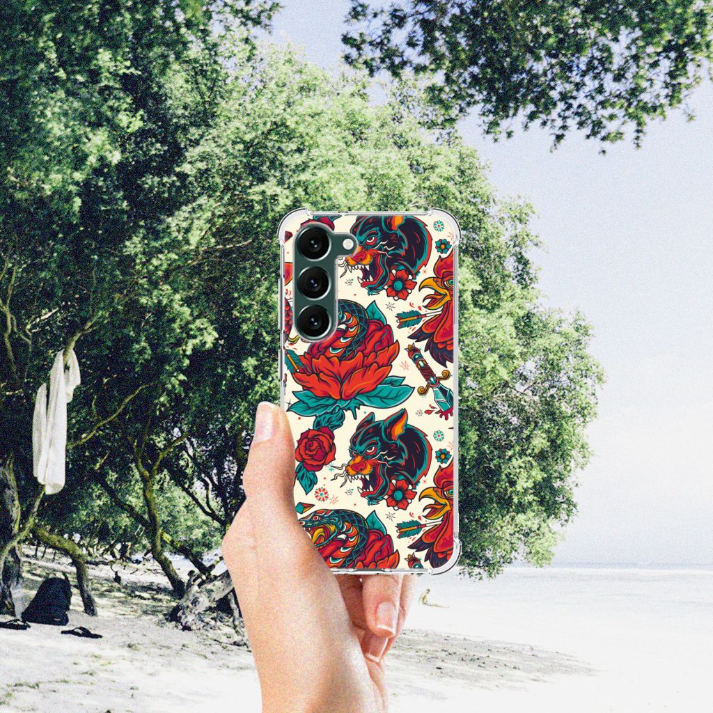 Anti-shock Hoesje met foto voor Samsung Galaxy S23 Plus Old Skool B2C Telecom