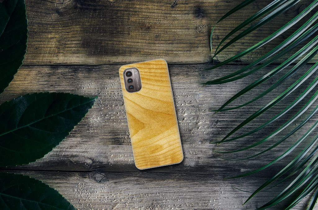 Nokia G21 | G11 Bumper Hoesje Licht Hout B2C Telecom