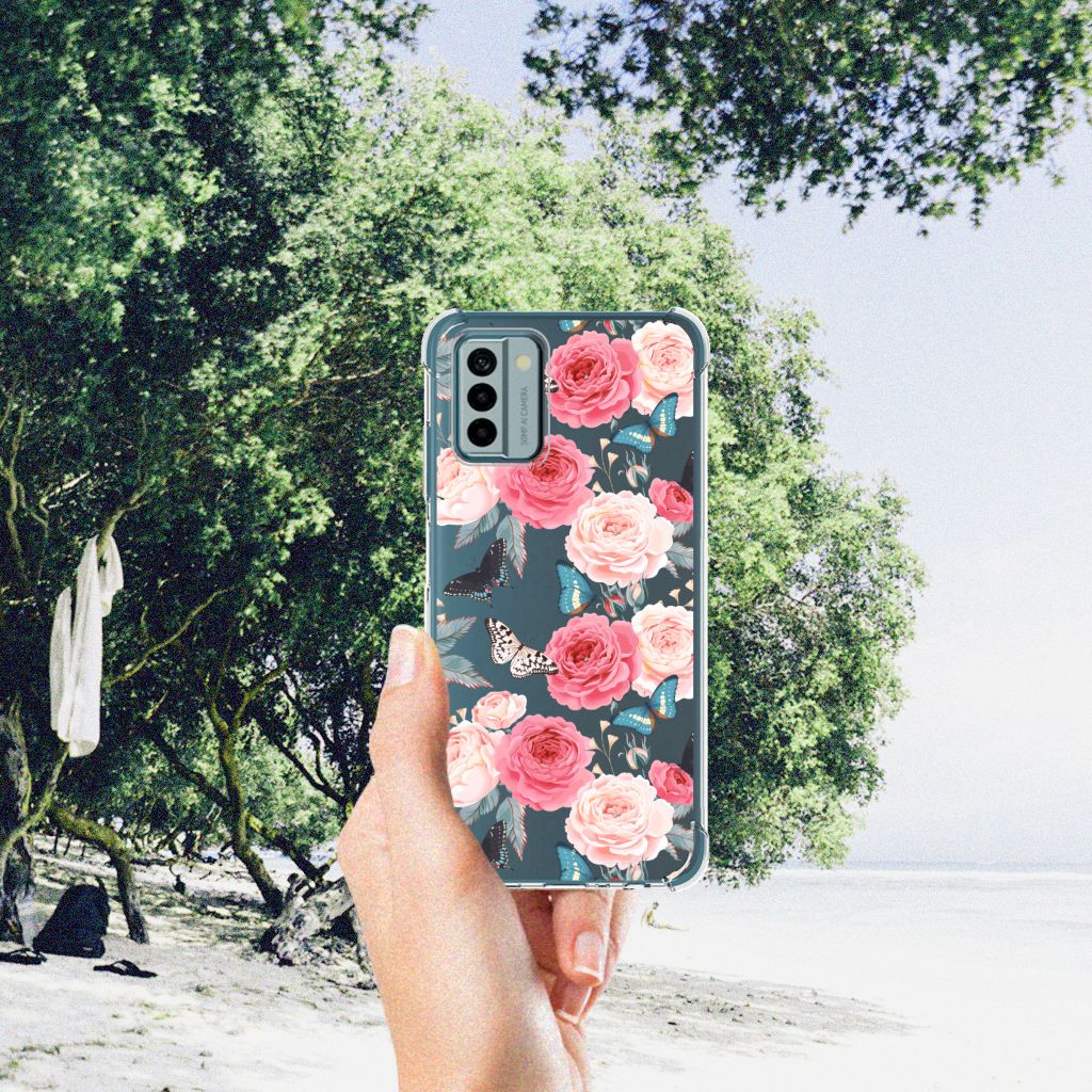 Nokia G22 Case Butterfly Roses B2C Telecom