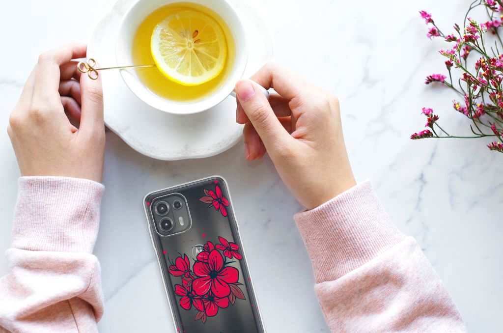 Motorola Edge 20 Lite TPU Case Blossom Red B2C Telecom