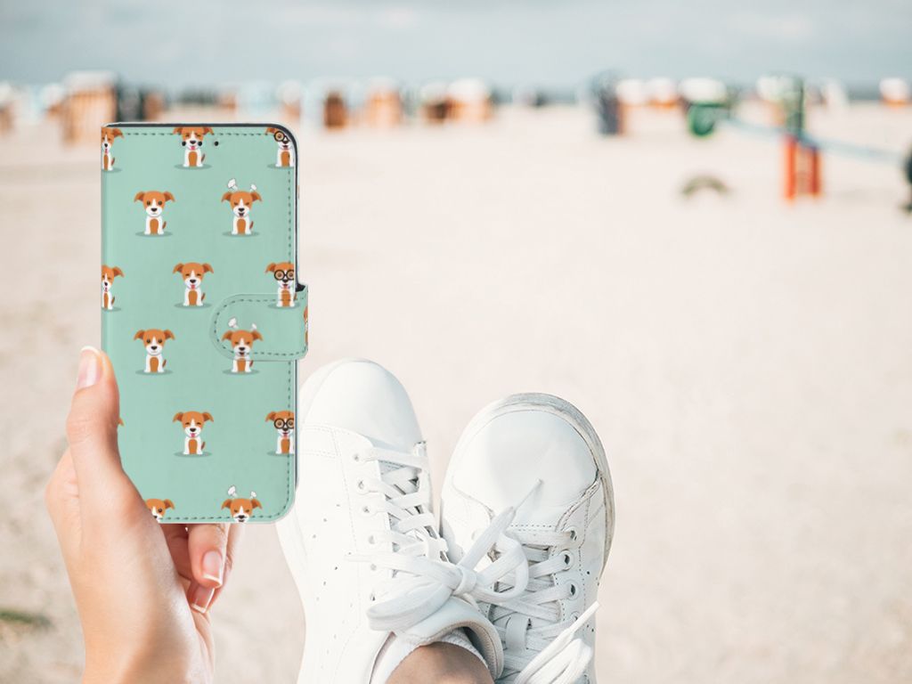 Samsung Galaxy M10 Telefoonhoesje met Pasjes Pups