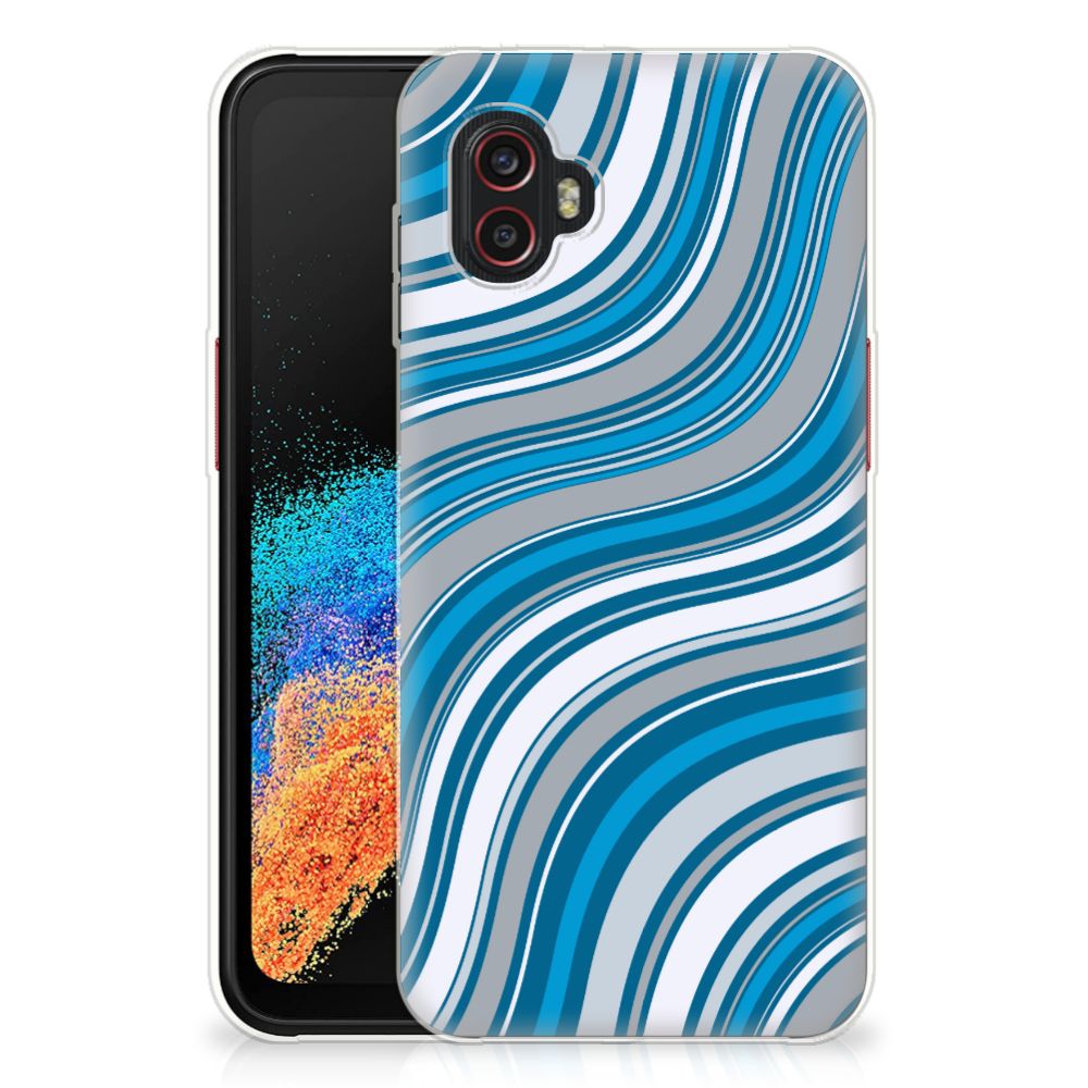 Samsung Galaxy Xcover 6 Pro TPU bumper Waves Blue B2C Telecom