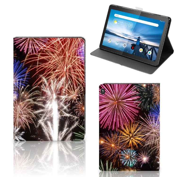 Lenovo Tablet M10 Tablet Hoes met standaard Vuurwerk