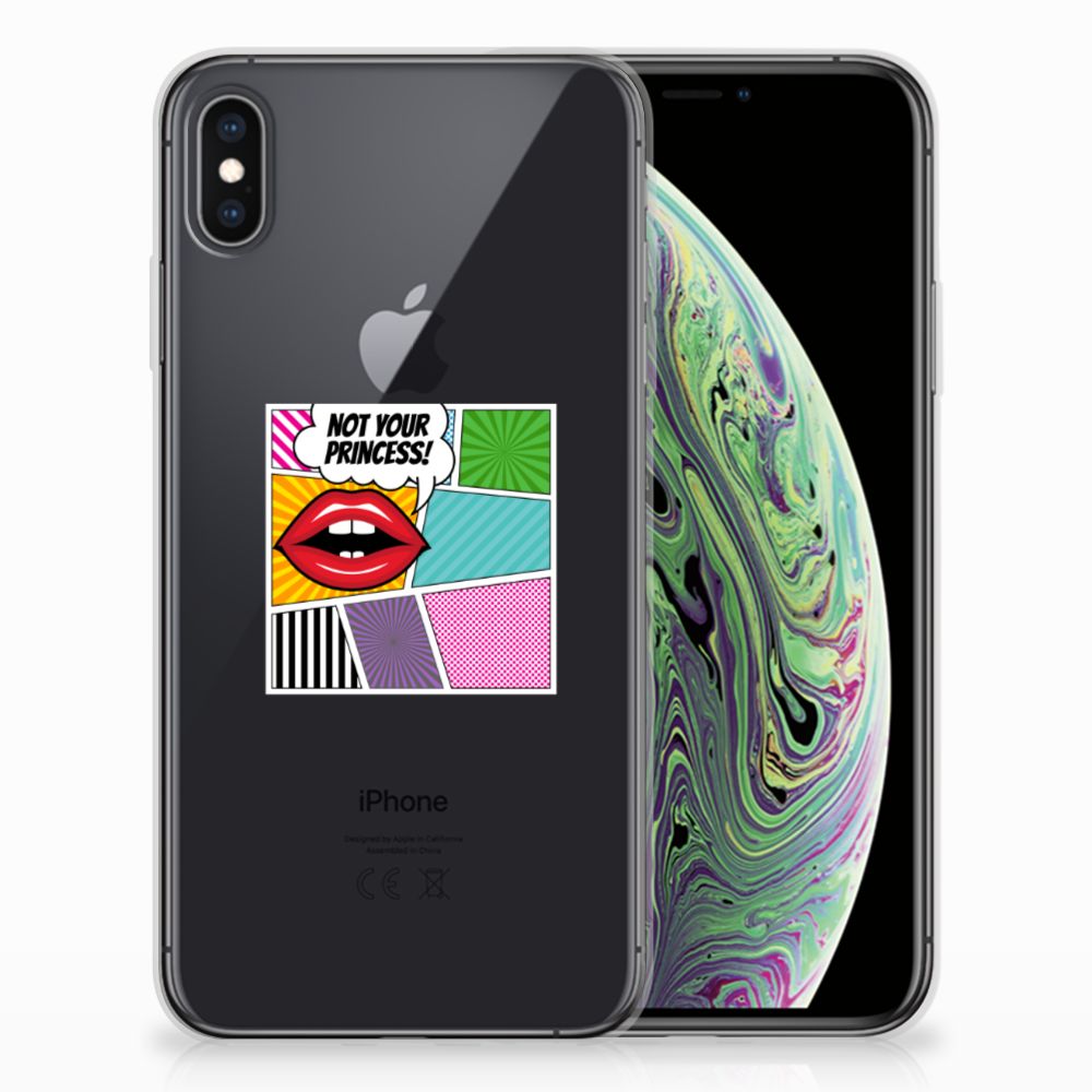 Apple iPhone Xs Max Silicone Back Cover Popart Princess