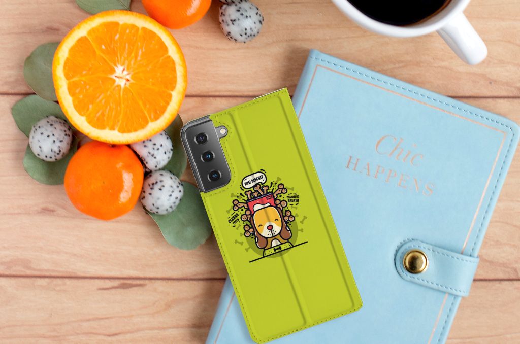 Samsung Galaxy S21 Plus Magnet Case Doggy Biscuit - B2C Telecom