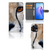 OPPO Reno8 Pro Telefoonhoesje met Pasjes Cheetah met close-up van cheeta en ruimte voor 3 pasjes.