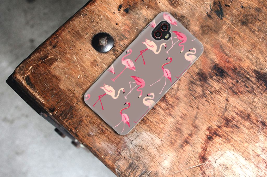 Samsung Galaxy Xcover 6 Pro TPU Hoesje Flamingo B2C Telecom