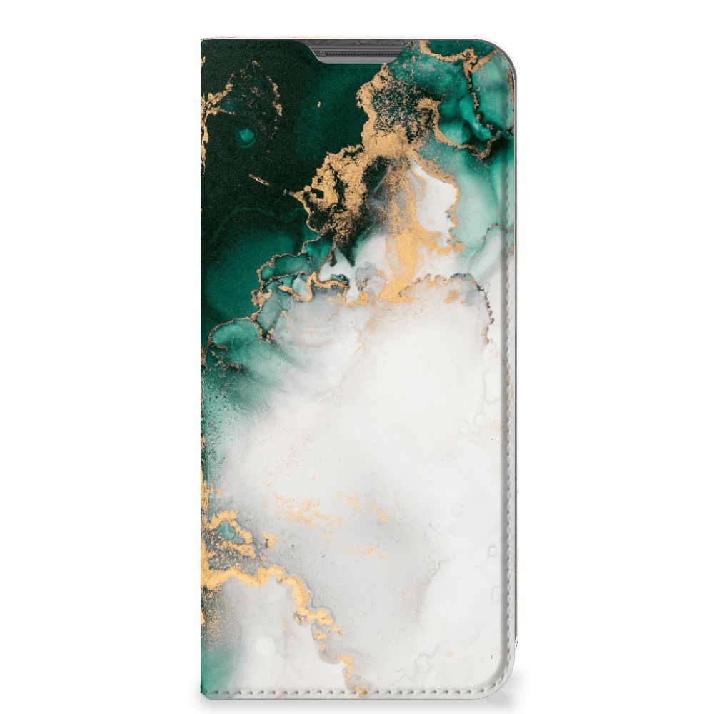 Standcase voor OPPO A96 | A76 Marmer Groen - B2C Telecom
