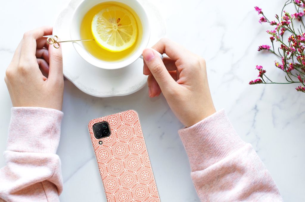 Huawei P40 Lite TPU bumper Pattern Orange