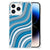 iPhone 14 Pro Doorzichtige Silicone Hoesje Waves Blue B2C Telecom