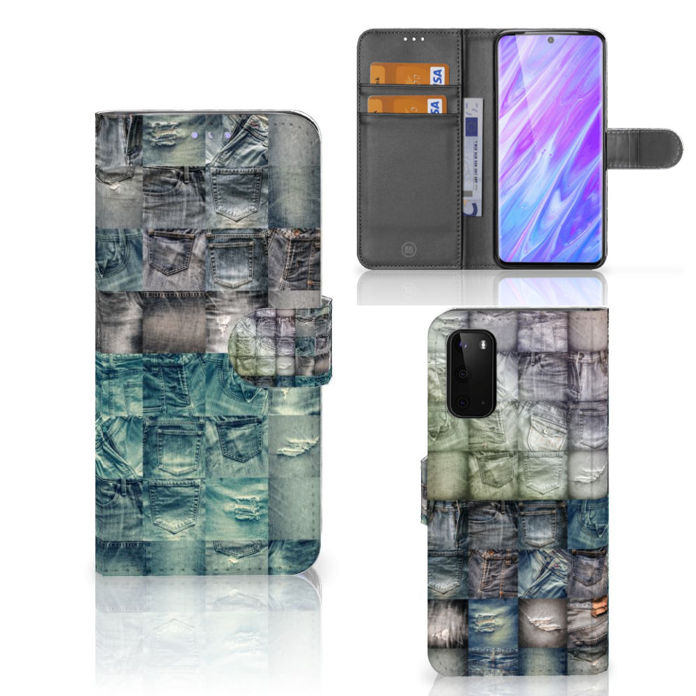 Wallet Case met Pasjes Samsung Galaxy S20 Spijkerbroeken