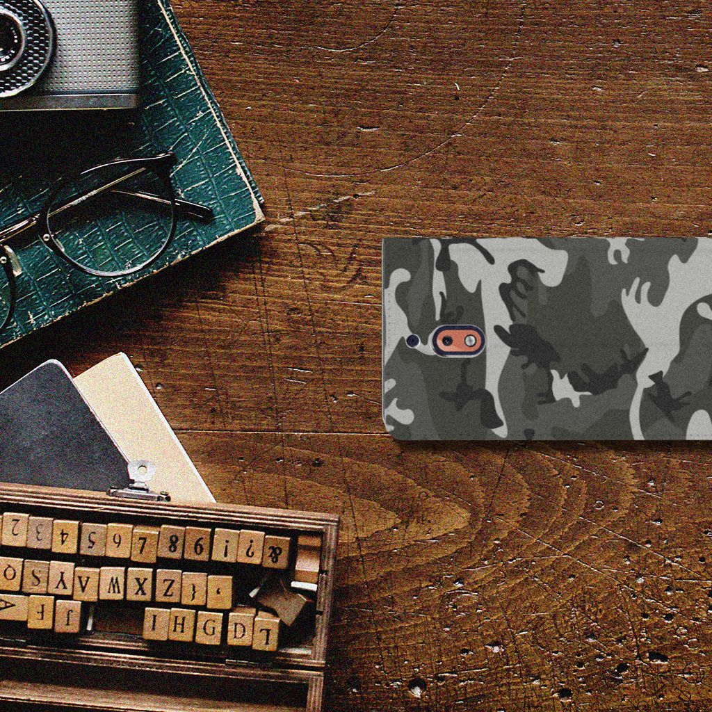 Nokia 2.1 2018 Hoesje met Magneet Army Light