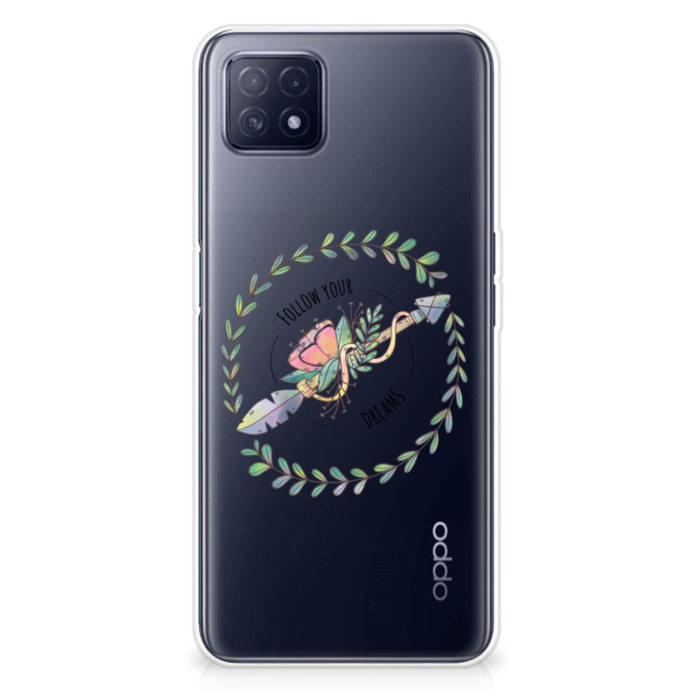 OPPO A53 5G | OPPO A73 5G Telefoonhoesje met Naam Boho Dreams B2C Telecom