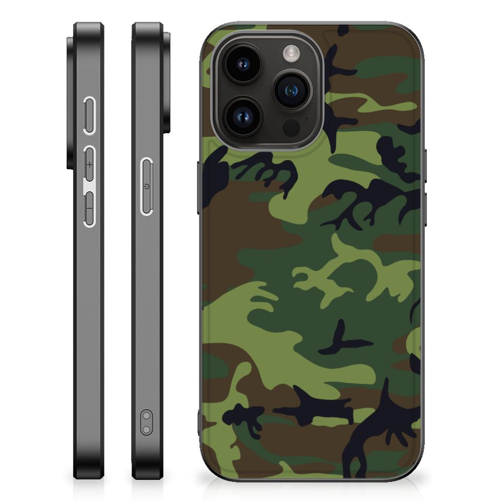 iPhone 15 Pro Max Back Case Army Dark
