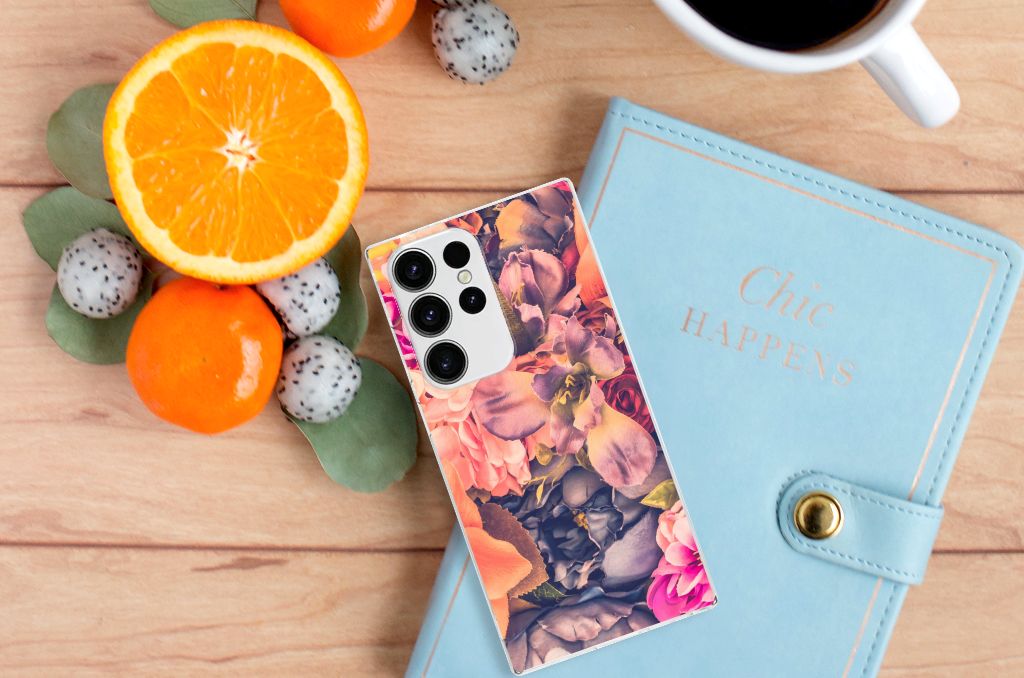 Samsung Galaxy S23 Ultra TPU Case Bosje Bloemen B2C Telecom