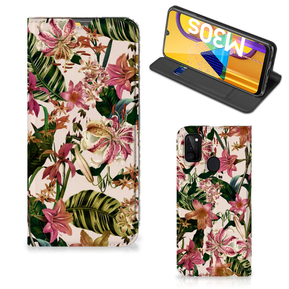 Samsung Galaxy M30s | M21 Smart Cover Flowers - B2C Telecom
