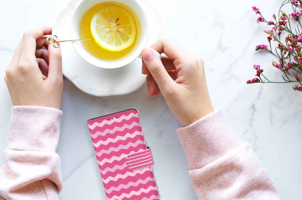 Xiaomi Redmi 7A Telefoon Hoesje Waves Pink