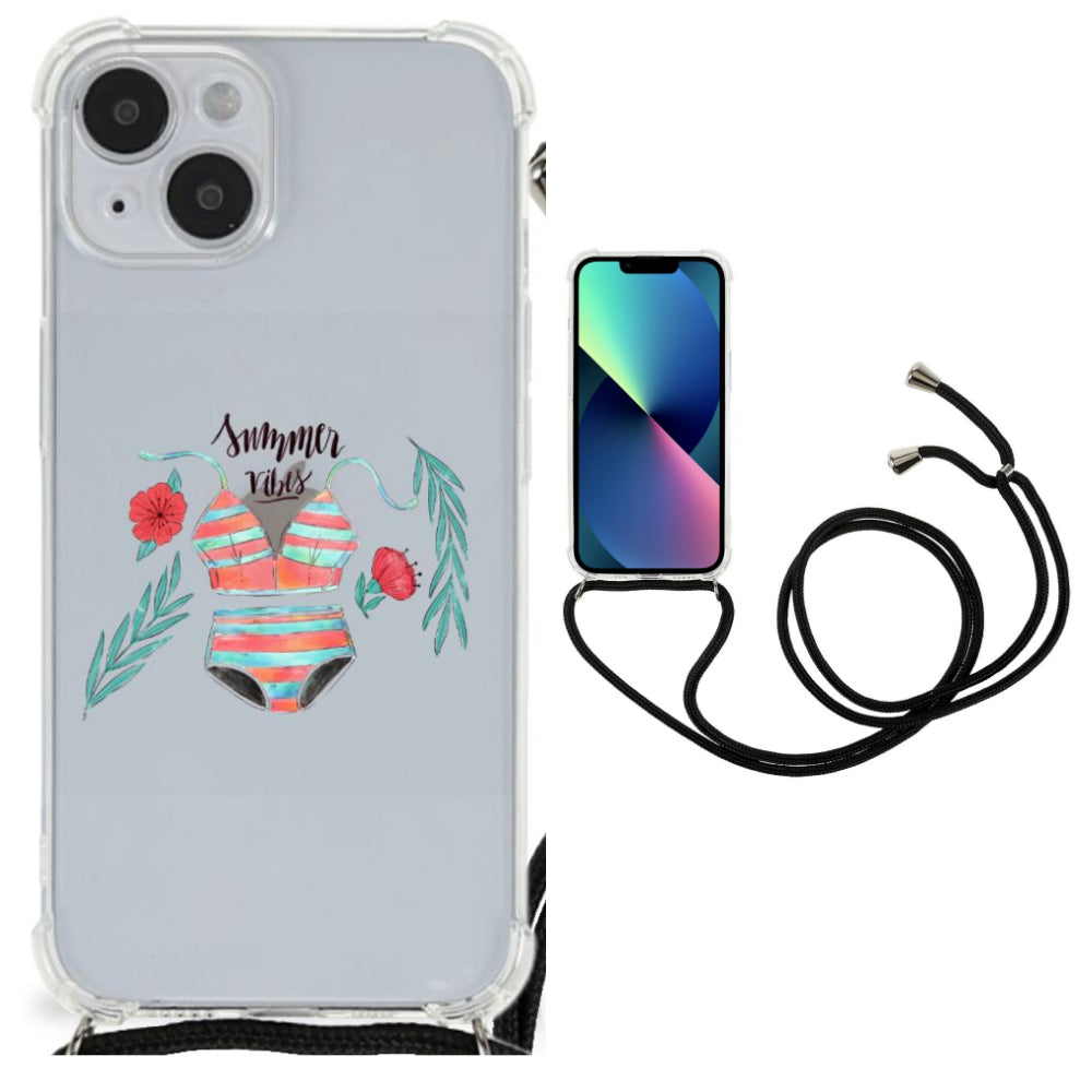 iPhone 14 Plus Stevig Bumper Hoesje Boho Summer
