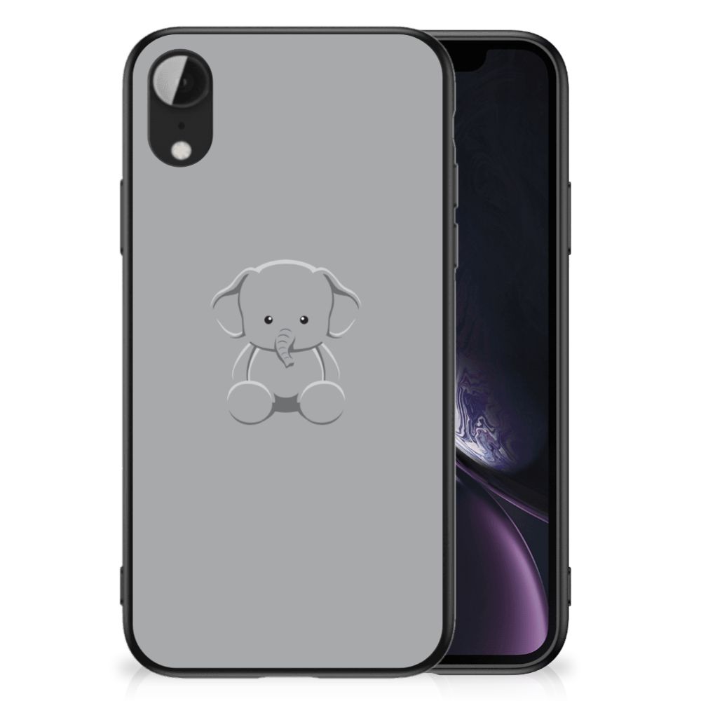 Apple iPhone XR Hoesje Grijs Baby Olifant