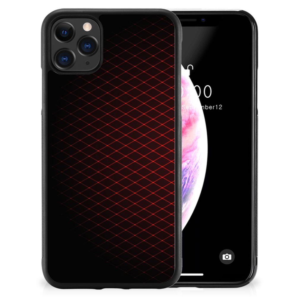 Apple iPhone 11 Pro Max Bumper Case Geruit Rood B2C Telecom