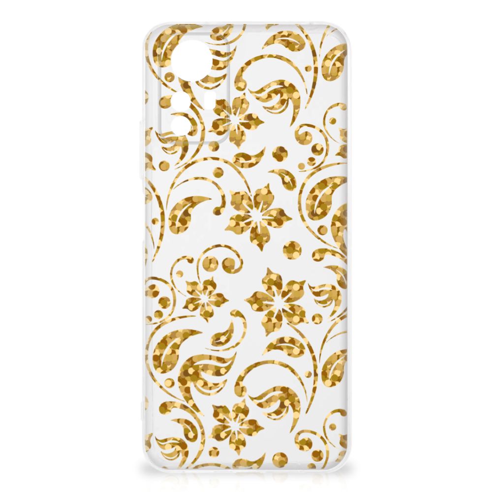 Xiaomi Redmi Note 12S TPU Case Gouden Bloemen