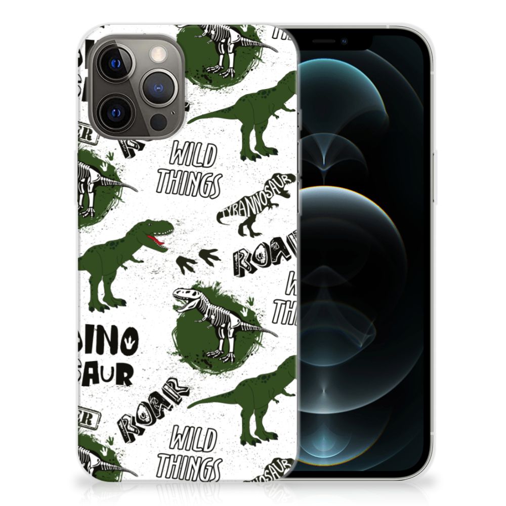 TPU Hoesje voor iPhone 12 Pro Max Dinosaurus