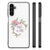 Samsung Galaxy A14 5G Hoesje Boho Text met kleurrijke illustratie van peace and love.