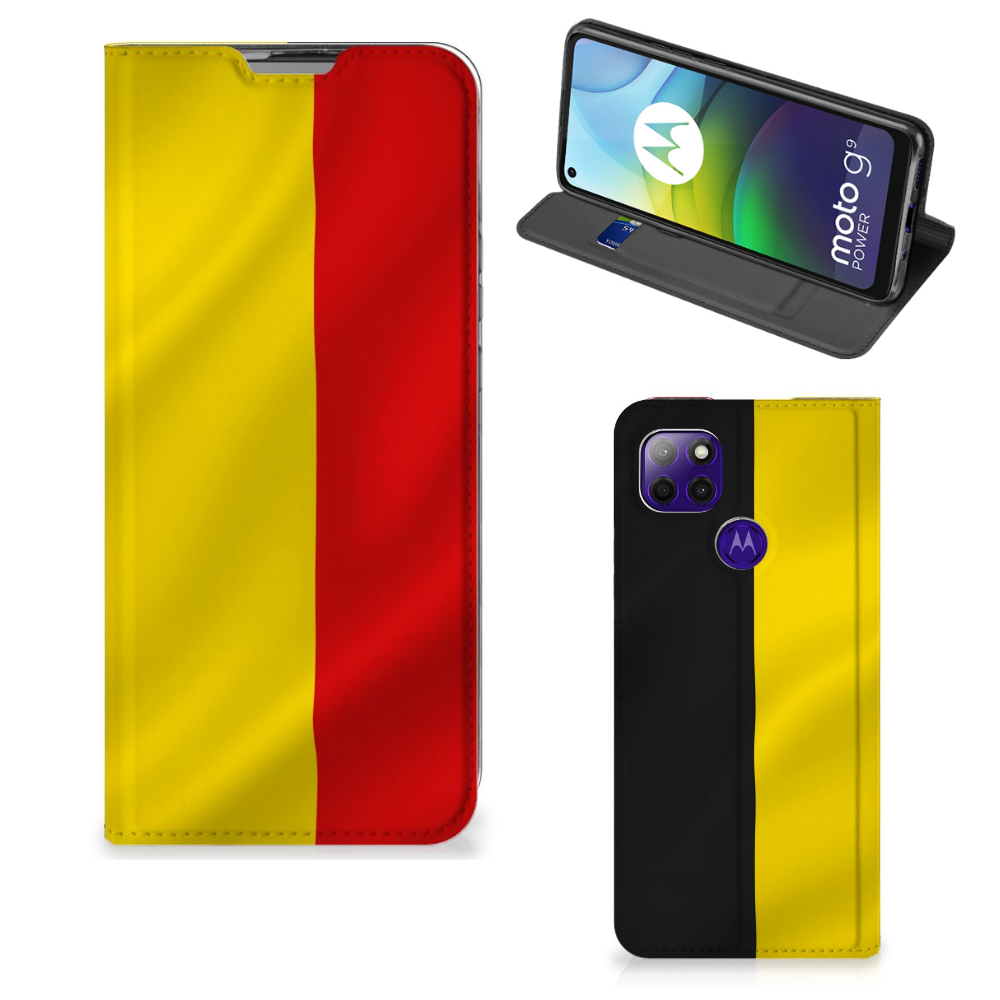Motorola Moto G9 Power Standcase Belgische Vlag - B2C Telecom