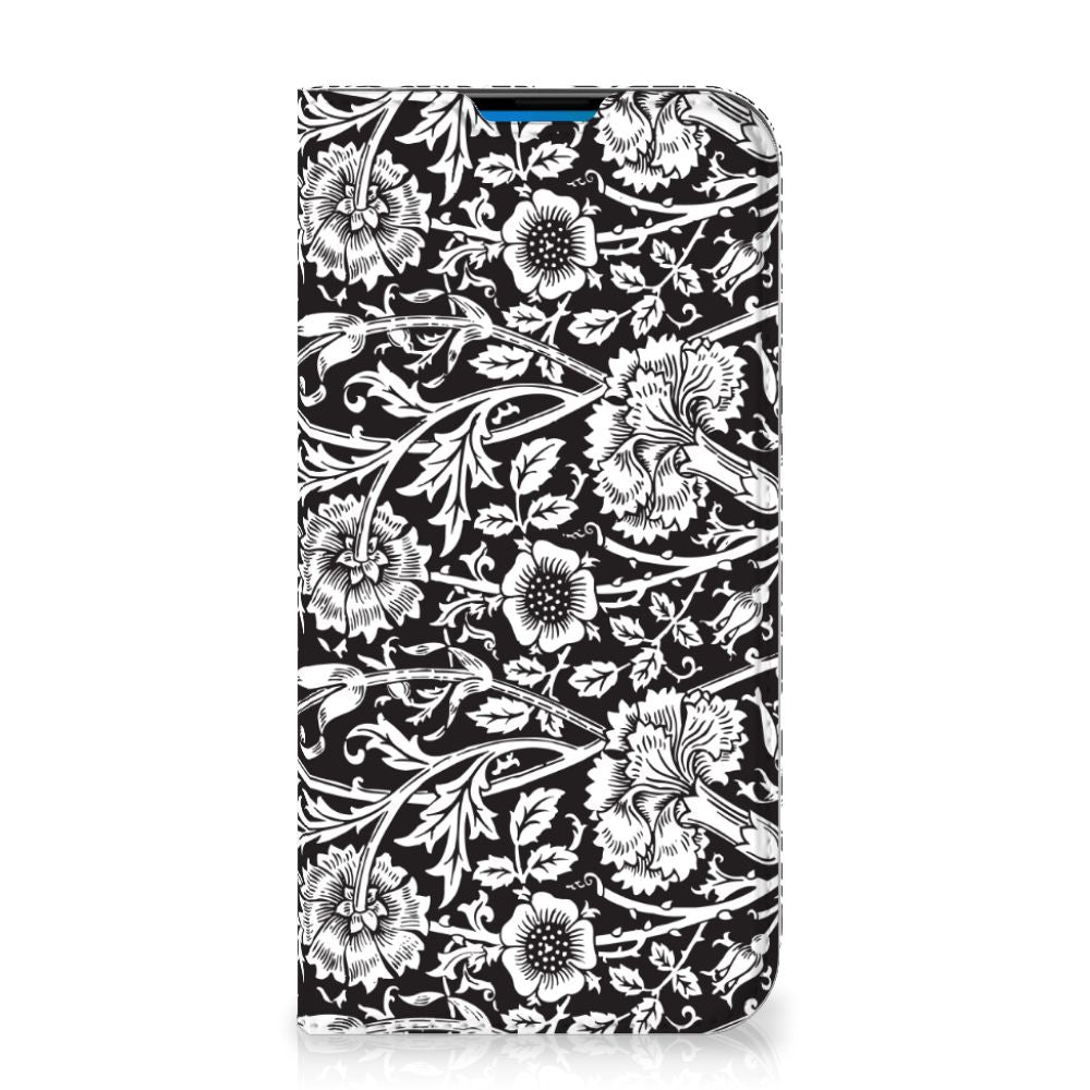iPhone 14 Pro Max Smart Cover Black Flowers - B2C Telecom