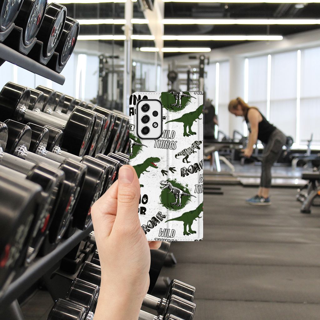 Hoesje maken voor Samsung Galaxy A73 Dinosaurus - B2C Telecom