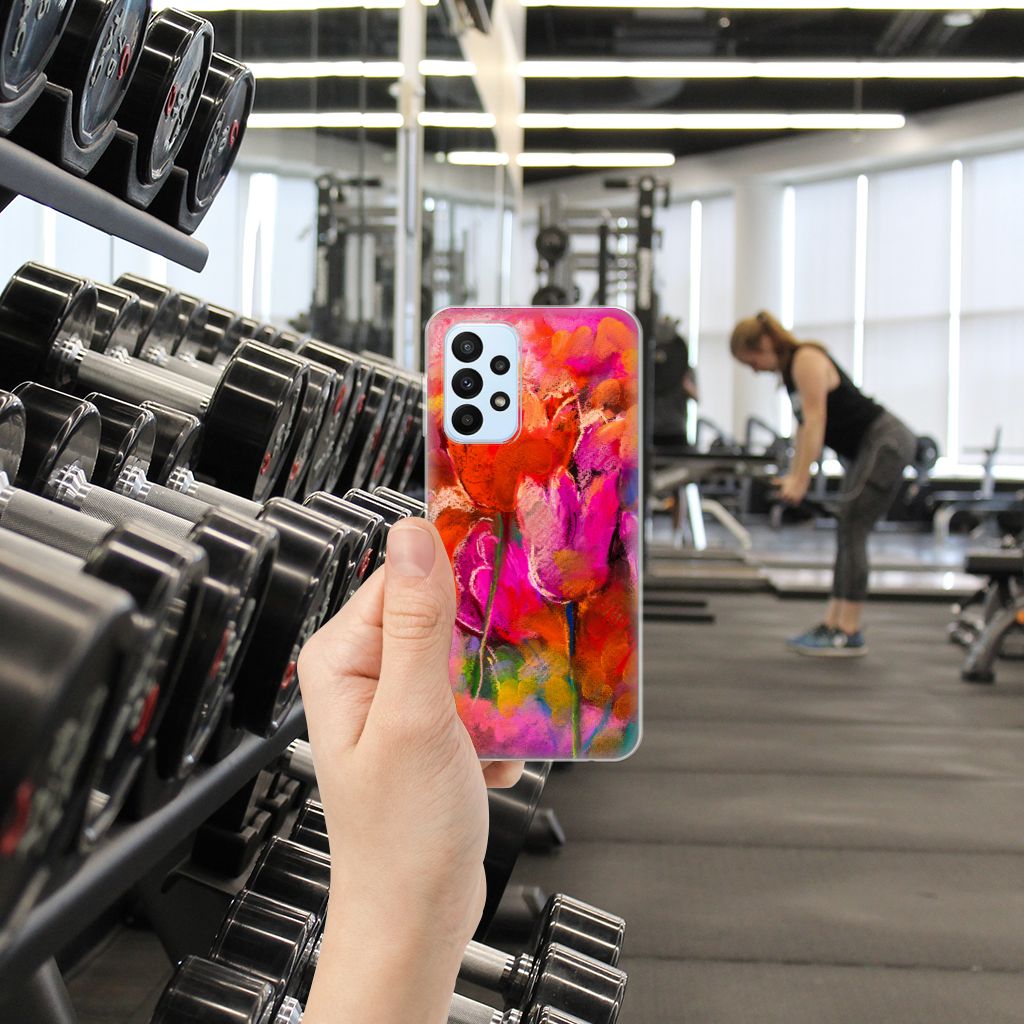Hoesje maken Samsung Galaxy A23 Tulips B2C Telecom
