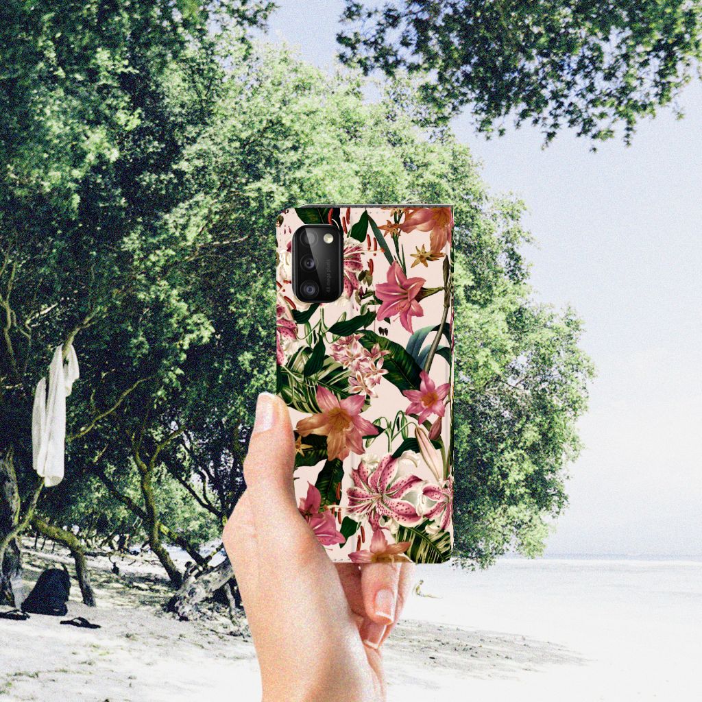Samsung Galaxy A41 Smart Cover Flowers - B2C Telecom