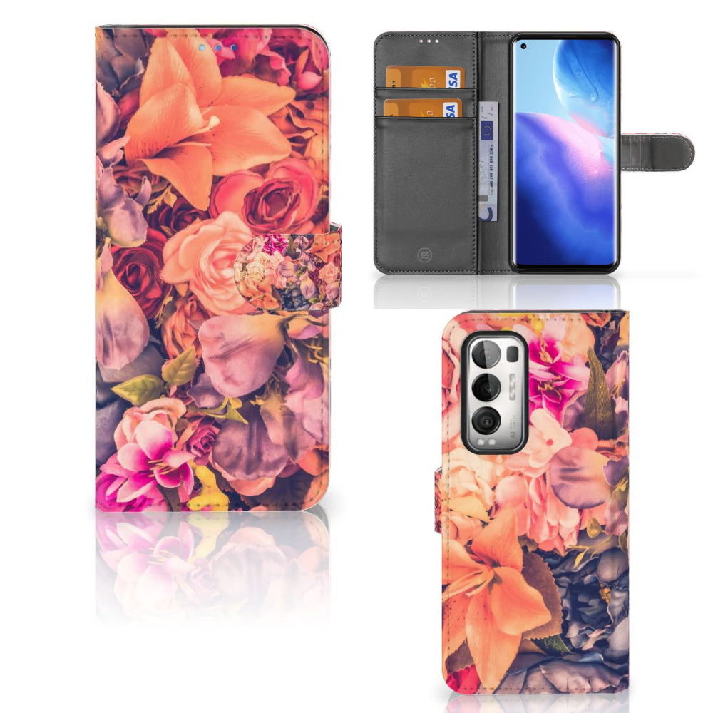 OPPO Find X3 Neo 5G Hoesje Bosje Bloemen