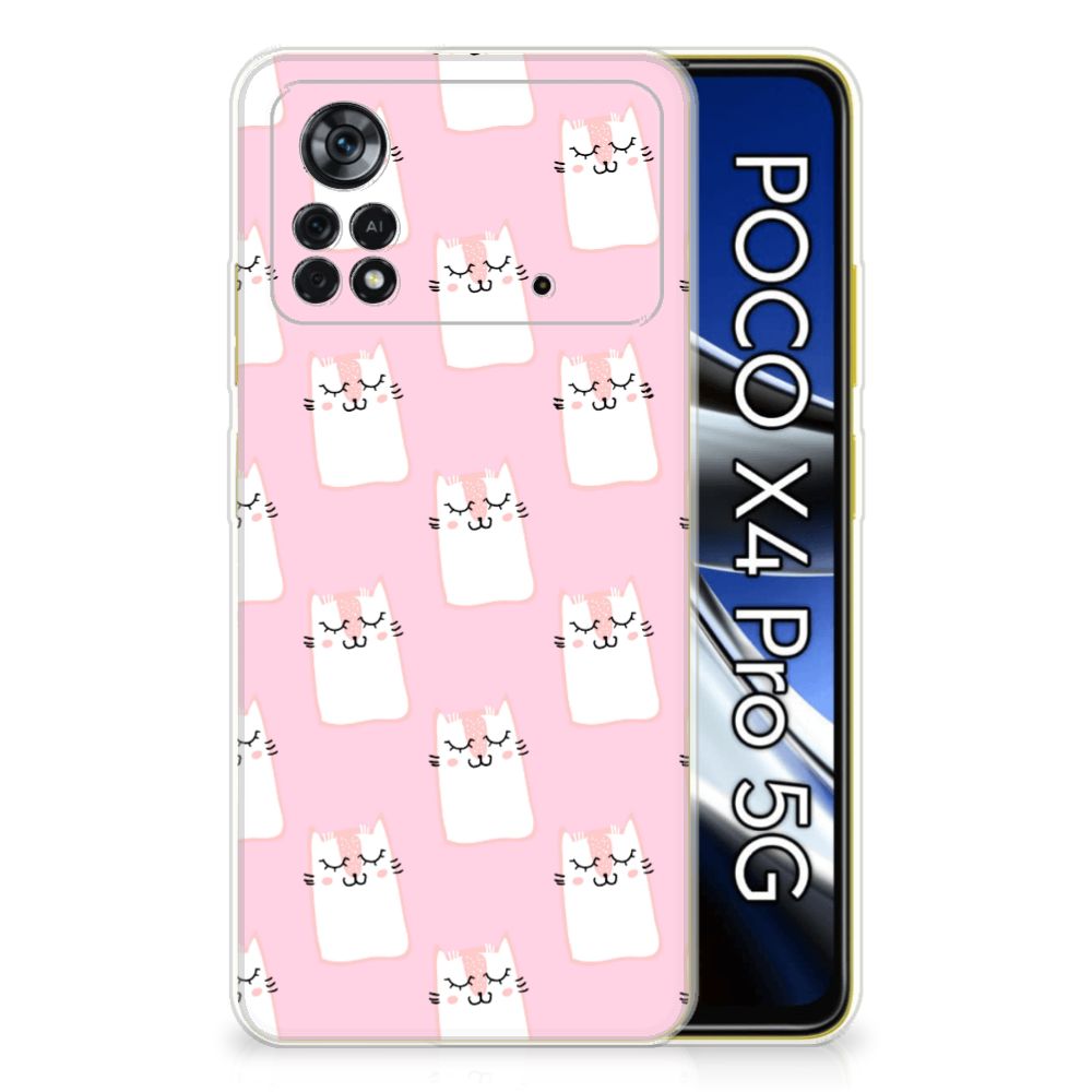 Xiaomi Poco X4 Pro 5G TPU Hoesje Sleeping Cats B2C Telecom